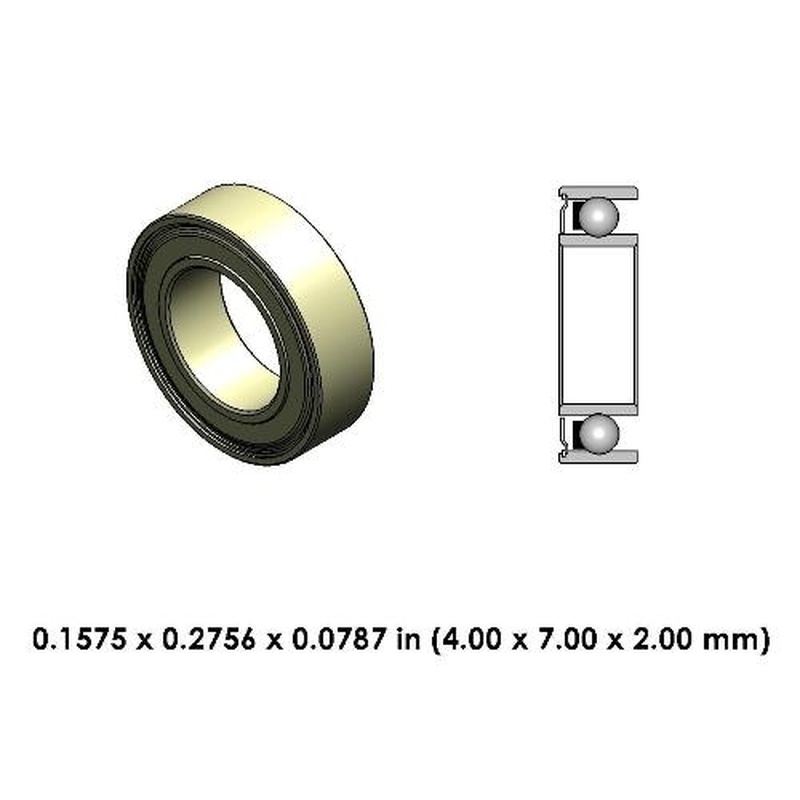 Dental Bearing Dimension Drawing 68