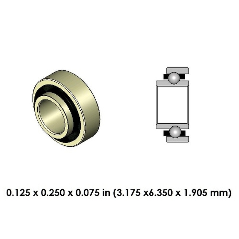 Dental Bearing Dimension Drawing