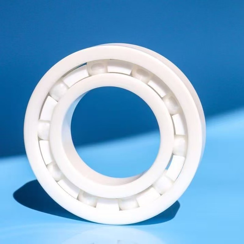 White Ceramic on Blue