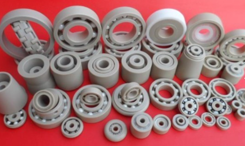 Beige PEEK Bearings on Red
