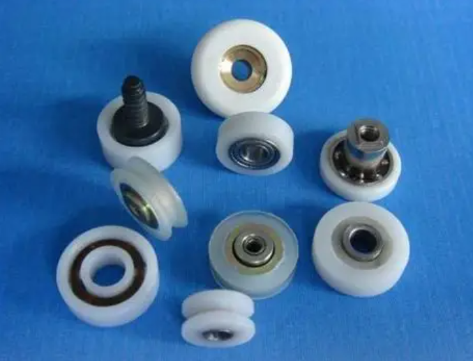 White PEEK with Bolts on Blue